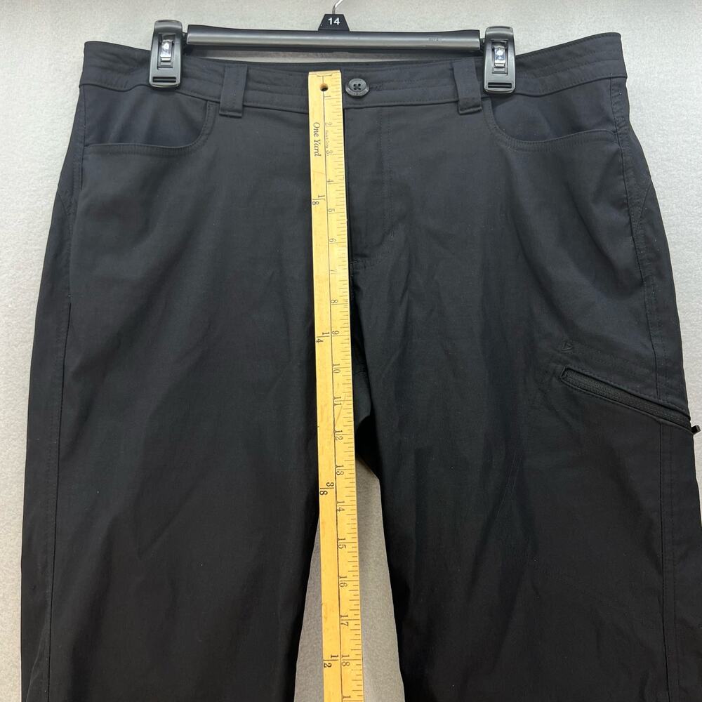 Eddie Bauer Pants Women's Size 14 Black Rainier Capri Hiking Trail Normcore - Picture 4 of 12